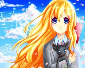 Adorable Kaori Miyazono diamond painting