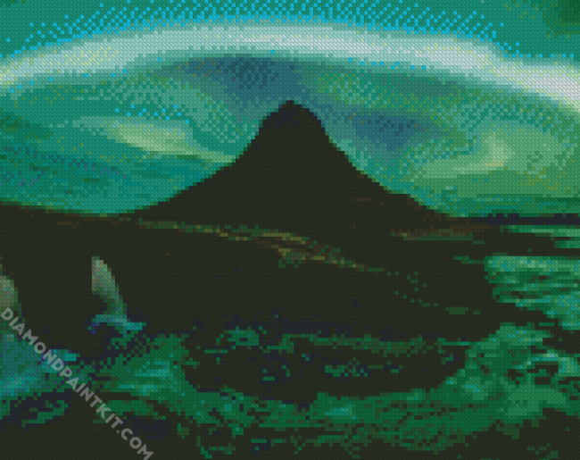 Aesthetic Kirkjufell diamond painting