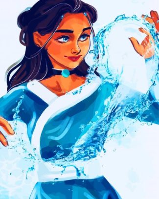 Aesthetic Legend Of Korra Katara Anime diamond painting