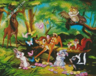 Aesthetic Bambi Disney diamond painting