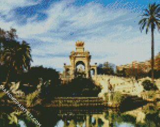 Aesthetic Ciutadella Park Sagrada diamond painting