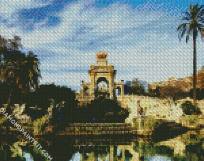 Aesthetic Ciutadella Park Sagrada diamond painting