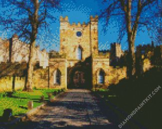 Aesthetic Durham Castle diamond Painting