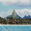 Aesthetic Flic En Flac Beach Mauritius Seascape diamond painting