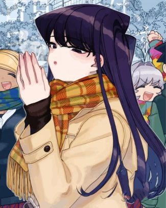 Aesthetic Komi Girl diamond painting