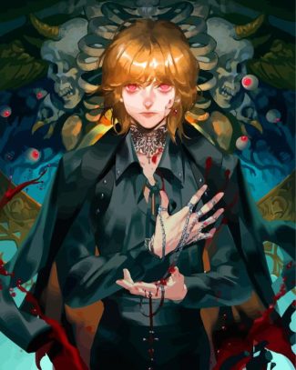 Aesthetic Kurapika diamond painting