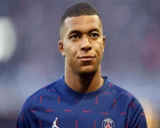 Aesthetic Kylian Mbappé diamond painting