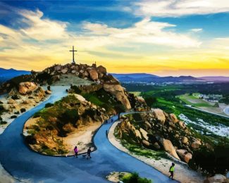 Aesthetic Mount Rubidoux Park Riverside diamond painting