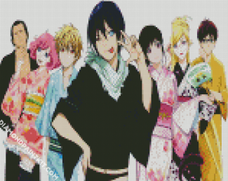 Aesthetic Noragami Anime diamond painting