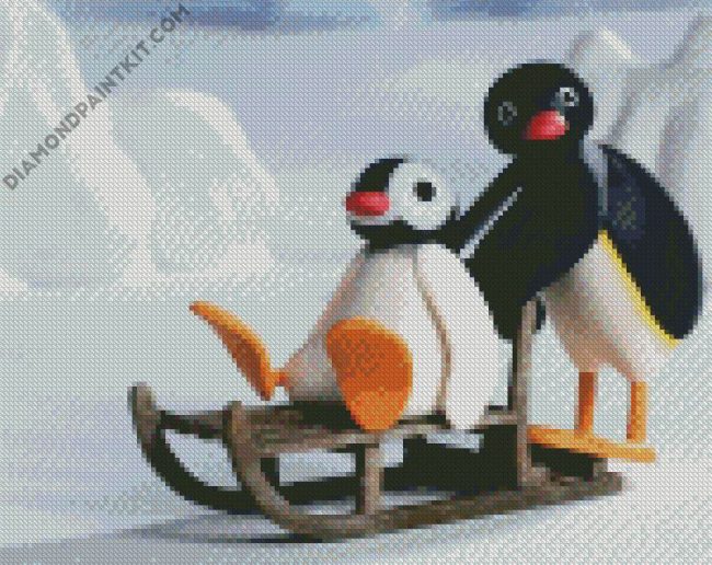 Aesthetic Pingu diamond painting