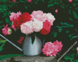 Aesthetic Pivoines Flowers diamond painting