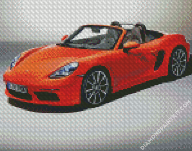 Aesthetic Porsche 718 Boxster diamond painting