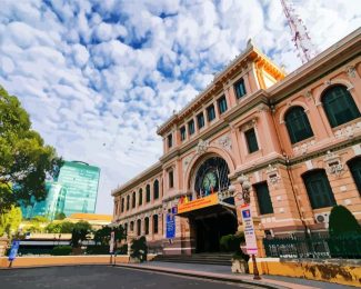 Aesthetic Saigon Central Post Office diamond painting