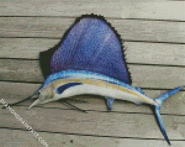 Aesthetic Sailfish diamond painting