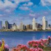 Aesthetic San Diego Skyline Viewpoint Coronado diamond painting