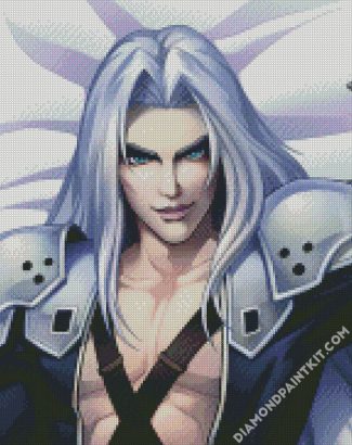 Aesthetic Sephiroth diamond painting