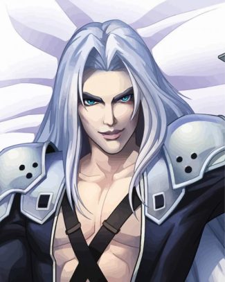 Aesthetic Sephiroth diamond painting