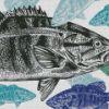 Grey Smallmouth diamond painting