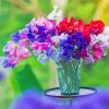 Aesthetic Sweetpea Flowers diamond painting