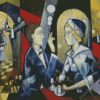 Aesthetic Cubism Couple diamond painting