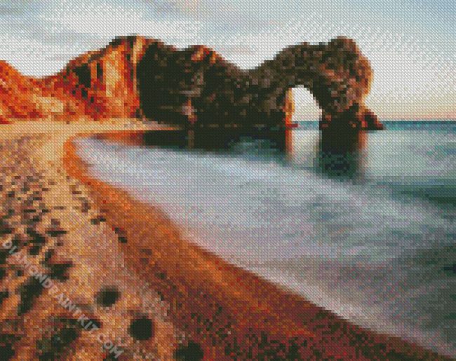 Aesthetic Durdle Door diamond painting