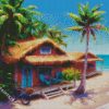 Aesthetic Hawaii Shack diamond painting