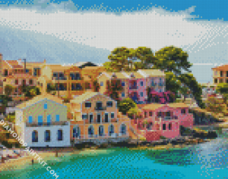 Aesthetic kefalonia diamond painting