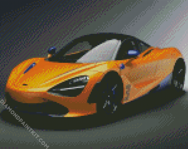 Aesthetic Orange Mclaren diamond painting