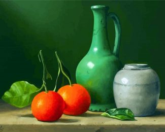 Aesthetic Oranges Still Life diamond painting