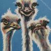 Aesthetic Ostriches diamond painting