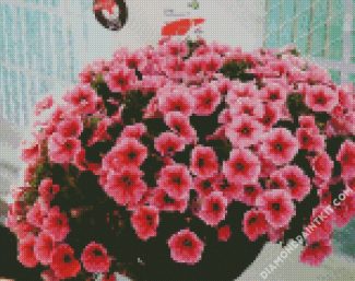 Aesthetic Pink Petunias diamond painting