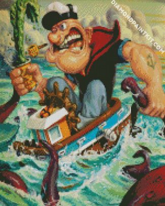 Aesthetic Popeye diamond painting