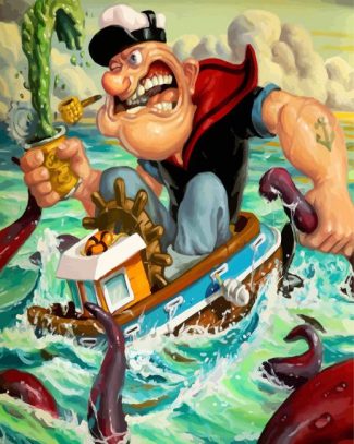 Aesthetic Popeye diamond painting