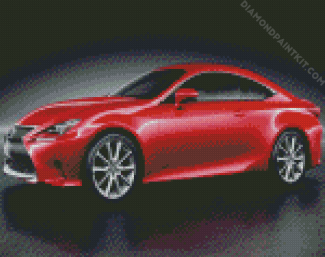 Aesthetic Red Car diamond painting