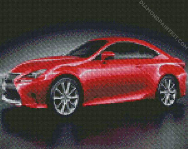 Aesthetic Red Car diamond painting