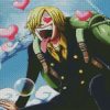 Aesthetic Sanji One Piece diamond painting