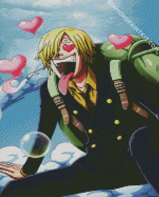 Aesthetic Sanji One Piece diamond painting