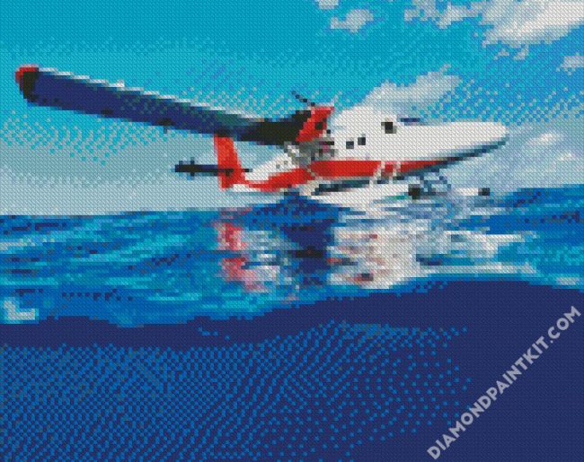 Aesthetic Seaplane diamond painting