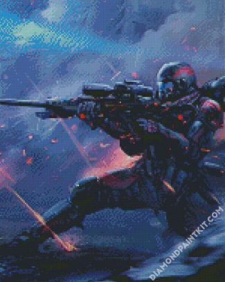 Aesthetic Sniper diamond painting