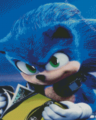 Aesthetic Sonic diamond painting