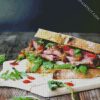 Aesthetic Tasty sandwich diamond painting