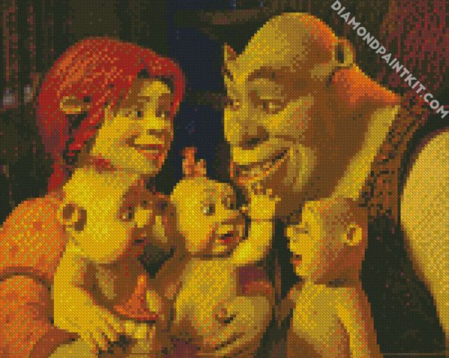 Aesthetic Shrek Movie diamond painting