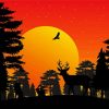 Animals Silhouette diamond painting