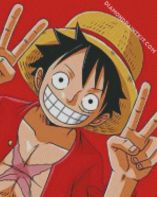 Anime Luffy One Piece diamond painting