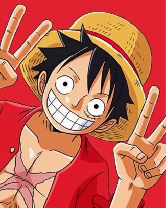 Anime Luffy One Piece diamond painting