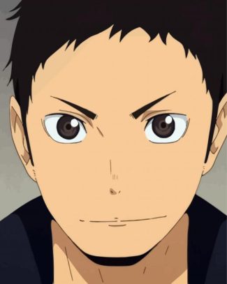 Anime Character Daichi Sawamura Face diamond painting