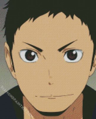 Anime Character Daichi Sawamura Face diamond painting