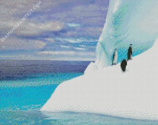 Antarctica Iceberg Penguins diamond painting