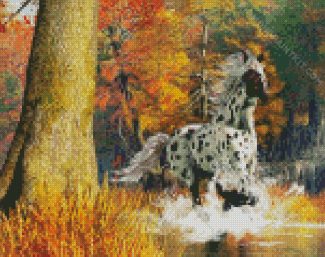 Appaloosa Horse Running diamond painting