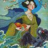 Aquarius Chinese Woman diamond painting